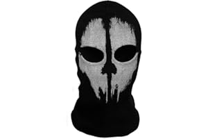 HQROIDD Balaclava Ghost Mask Men Skull Ski Ghostface Scary Scream Mask Motorcycle Helmet Winter Hood Halloween Cosplay Goth Accessories