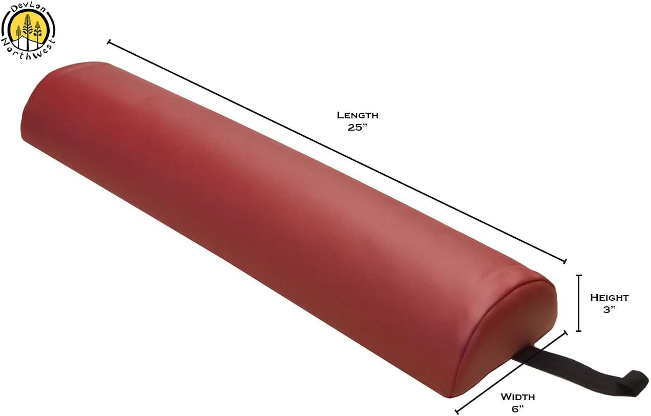 DevLon NorthWest Massage Half Round Bolster 6” Diameter Deluxe 25” Half Bolster Beige : Beauty