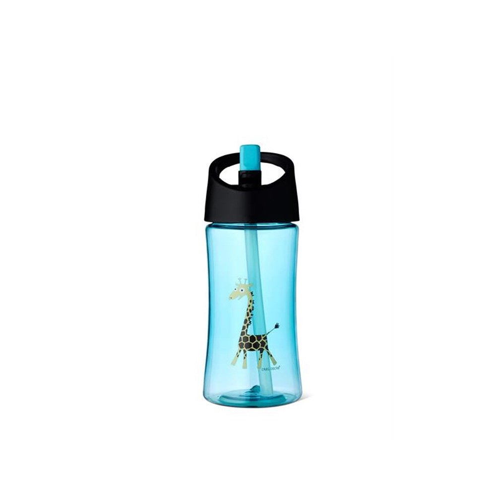 Funny Children's Drinking Bottle with Handle, The Bottle can be held Upright While Drinking 0,35 L in Turquoise