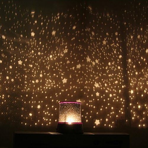 Starry Night Sky Projector Colorful LED Night Light Powered by 3 AA Battery