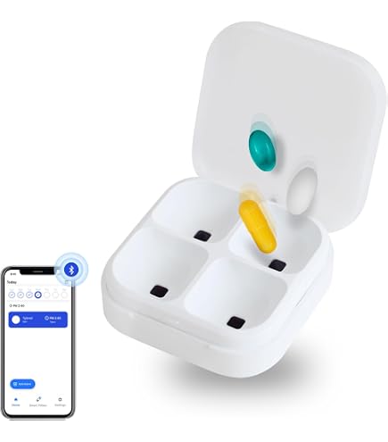 Amazon.com: DEFI Smart Pillbox | Bluetooth Pill Organizer, Travel