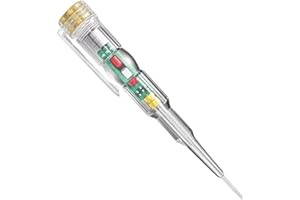 Voltage Tester - 14x2x2cmWire Electricity Tester Pen, Electric Testers with LED Indicator | Wire Breakpoint Finder | Overload