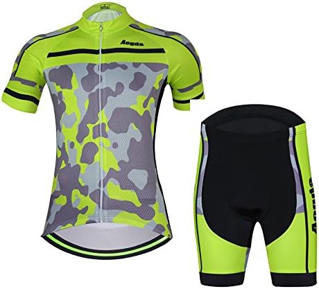 2016 Women’s Wosawe Cycling Jerseys Mesh Fabric Cool Summer Ladie’s Ciclismo Cycle Racing Clothing Wear Shorts Sleeve Bicicleta Skinsuits Clothes D409 (Shorts Set, M)