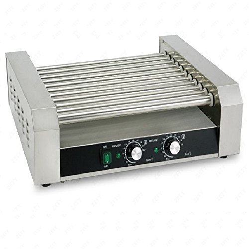 Electric 30 Hot dog Roller Grilling Machine(11 Rollers) Stainless Steel Hot dog Maker Sausage Cooker Warmer Roller Machine (11 Rollers) - Thumbnail 5