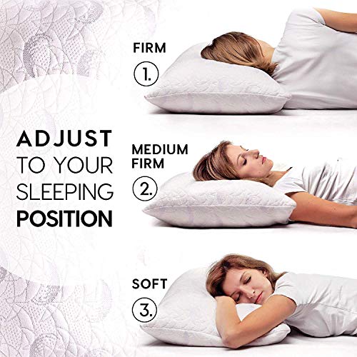 Pillowly Shredded Memory Foam Pillows For Neck Support Pain