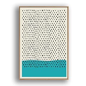 Framed Canvas Wall Art Abstract for Living Room, Bedroom Color Block Canvas Prints for Modern Home Decoration Ready to Hang - 16"x24" inches