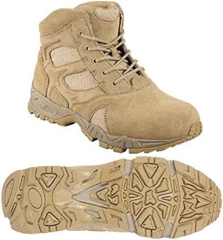 Desert Tan 6" Military Lightweight Deployment Boot - Tactical Footwear / 5-13
