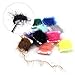 SAMSFX 10 x Cards Fly Tying Materials Dubbing UV Polar Chenille Fibers Popular Colors Assortment