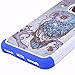 iPhone 7 Plus Case, Nuomaofly [Creative] Studded Rhinestone Crystal Bling Hybrid Armor Defender Dual Layer Protective Case Cover for Apple iPhone 7 Plus (Owl)