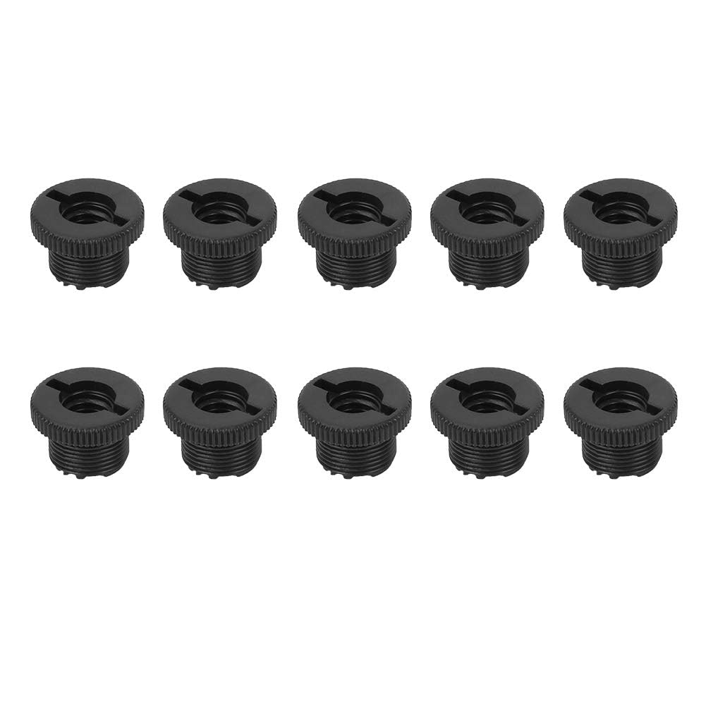 Bnineteenteam Microphone Thread Adapter, 10 PCS 5/8-Inch Male to 3/8-Inch Female Mic Screw Adapter For Mic Micphone Stand
