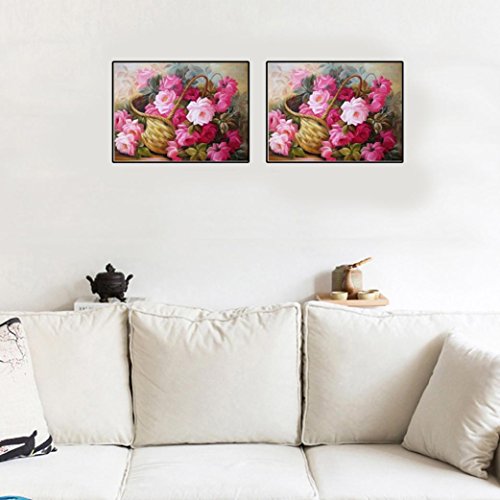 BSGSH Multicolor Flowers DIY 5D Diamond Painting Embroidery Cross Crafts Stitch Home Decor - Thumbnail 2