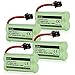 iMah BT-1021 BBTG0798001 Compatible with Uniden BT-1021 BT1021 BT-1008 BT-1016 Cordless Handset Phone Rechargeable Battery (4-Pack)