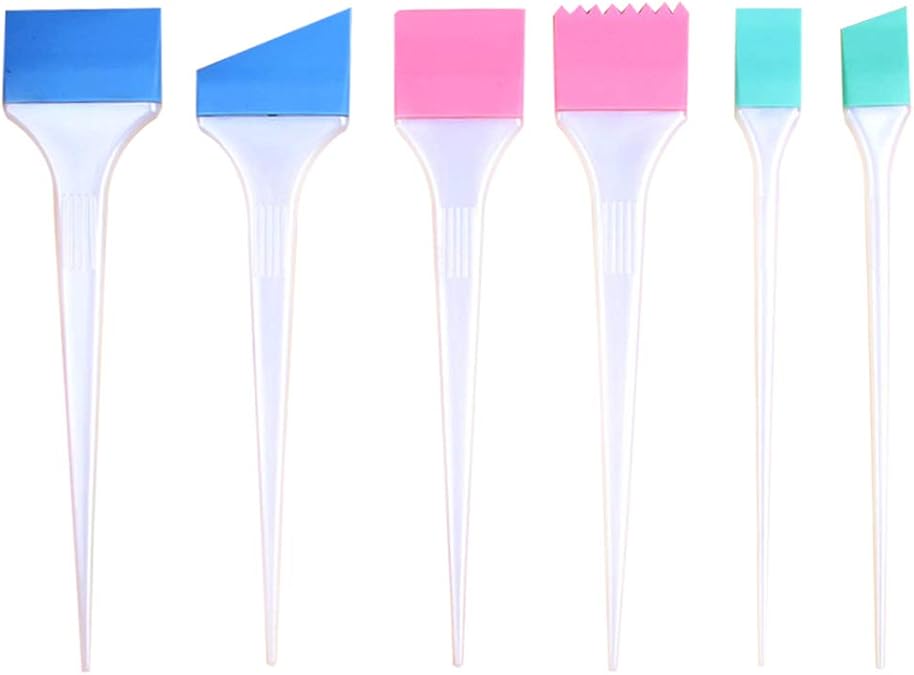 6 Pieces Hair Dye Coloring Brush Professional Hair Dye Applicator Brush
