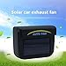 Qiyun 0.8W Solar Powered Car Auto Cooler Ventilation Fan Automobile Air Vent Exhaust Heat Fan with Rubber Strip
