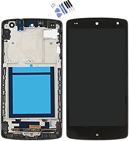 NUMKUN For LG Google Nexus 5 D820 D821 LCD Display Touch Screen Digitizer Assembly Frame Replacement (Black with frame)