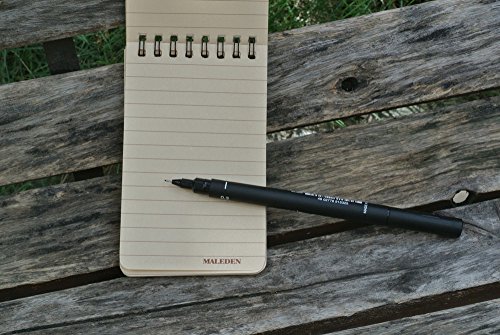 All Weather Spiral Notebooks, MALEDEN Waterproof Steno Notepad Memo Scratch Pads for Outdoor Activities Recording and Tactical Pocket (5PCS)