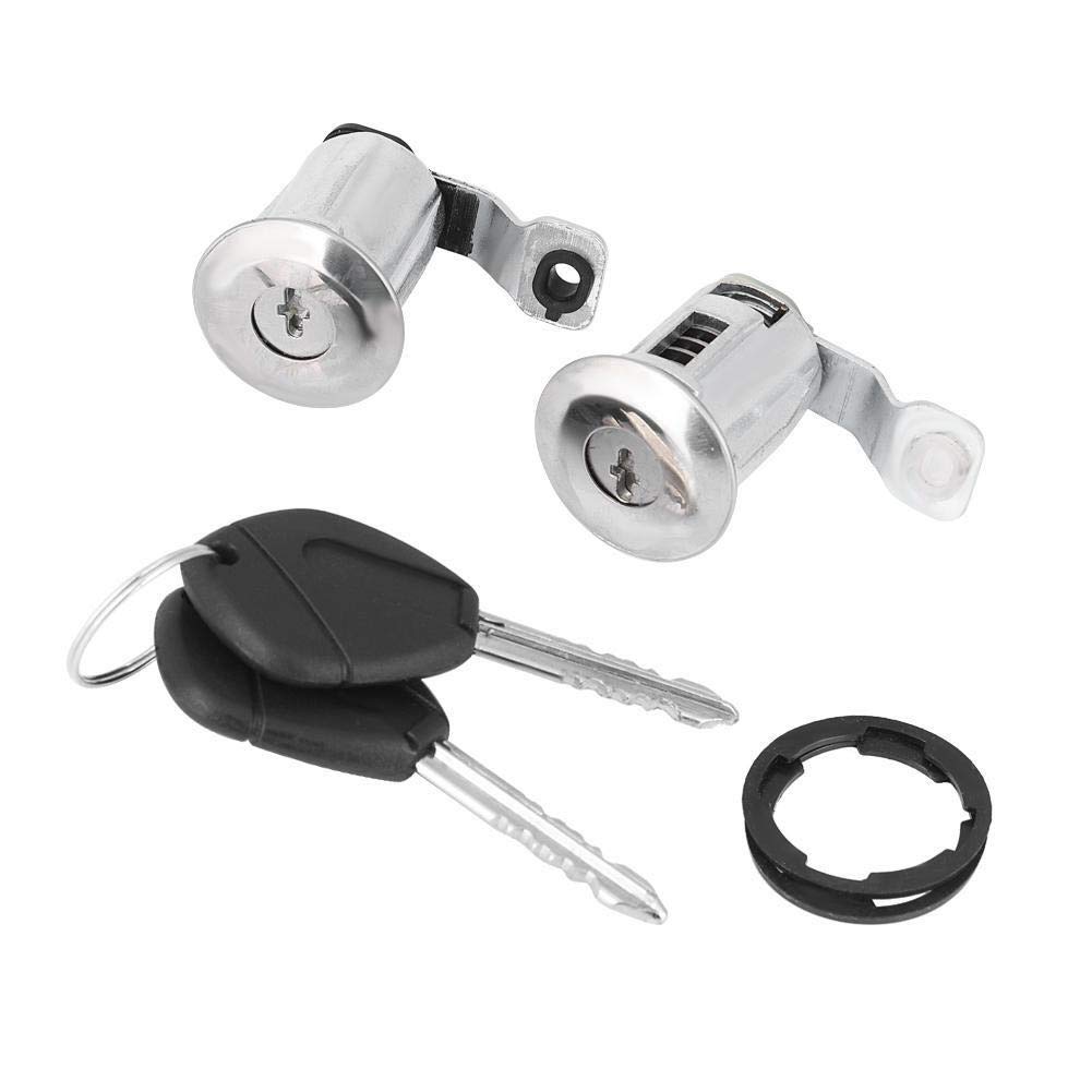 Broco Car Door Lock Barrel Set with 2 Keys, Barrel Lock Door Lock Set for Peugeot Partner Citroen Xsara Berlingo