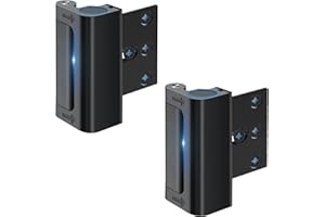 Yomisga Home Security Door Lock Reinforcement Safety Latch Extra Front Doors Security Devices withstand 800 lbs, Anti Door Kick in Security Protector for Door Inside, Child Proof Aluminum Door Locks