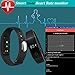 Fitness Tracker with Heart Rate Monitor,Pashion Bluetooth Smart Bracelet Smart Band Touch Screen Healthy Smart Watch Wristband for Android iOS Smartphone