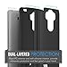 LG G Vista 2 Case, MoKo [Shock Absorption] Slim Dual Layer Protective Case with Soft Silicone Bumper and Rigid PC Back Cover for LG G Vista 2 5.7 Inch (2015) - Black