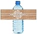 100 Burlap and Lace Wedding Water Bottle Labels Great for Engagement Bridal Shower Party 8