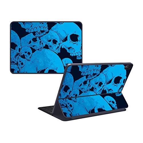 MightySkins Skin Compatible with Apple iPad Pro Smart Keyboard 11" (2018) - Blu…