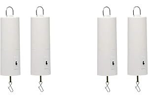 Koussive Wind Spinner Motor Battery Operated for Hanging Display Yard White Wind Spinners Outdoor Sculptures 4 Pack