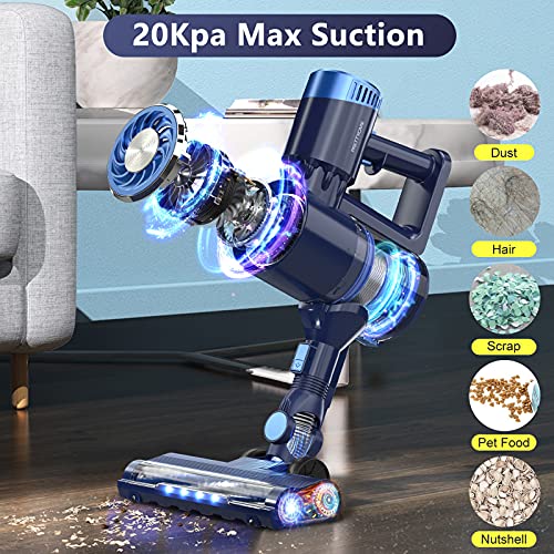 Cordless Vacuum Cleaner Stick - 30KPA Suction, 45 Min Runtime, 8-in-1, HEPA Filter, Wall Mount, Lightweight For Carpets & Floors - View #6