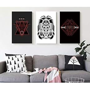 3 Panel Line Drawing Li Painting Wall Decor...
