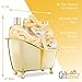 Spa Gift Basket with Sensual Rose & Jasmine Fragrance - Best Christmas, Anniversary, Birthday Gift for Women - Spa Gift Set Includes Shower Gel, Bubble Bath, Bath Fizzer, Body Scrub, and Bath Salt