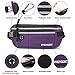 ENKNIGHT Big RFID Money Belt for Travel Running Waist Pack Fanny Pack Purple