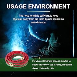 TAISHER 1/4" x 25FT Oxygen Acetylene Twin Hose With