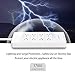 NTONPOWER Surge Protector Power Strip 5 ft Long Heavy Duty Extension Cord 8 Wide-Spaced Outlets and 5 USB Ports for Wall Mount TV Refrigerator ETL Listed