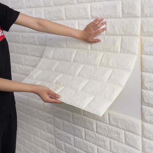 Porpora Self-adhesive Panel Decal PE Wall sticker, Peel and Stick Wall Panels for TV Walls, Sofa Background Wall Decor 23.6"x23.6"(1pack)