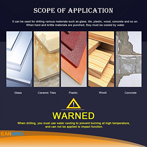 image for 5 Piece Multi Material Drill Bit Set, Eaninno Installer Twist Drill Bi