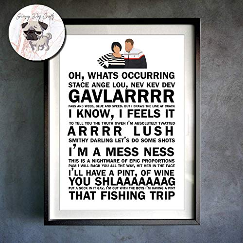 Gavin And Stacey Best Quotes A4 Print Amazon Co Uk Handmade