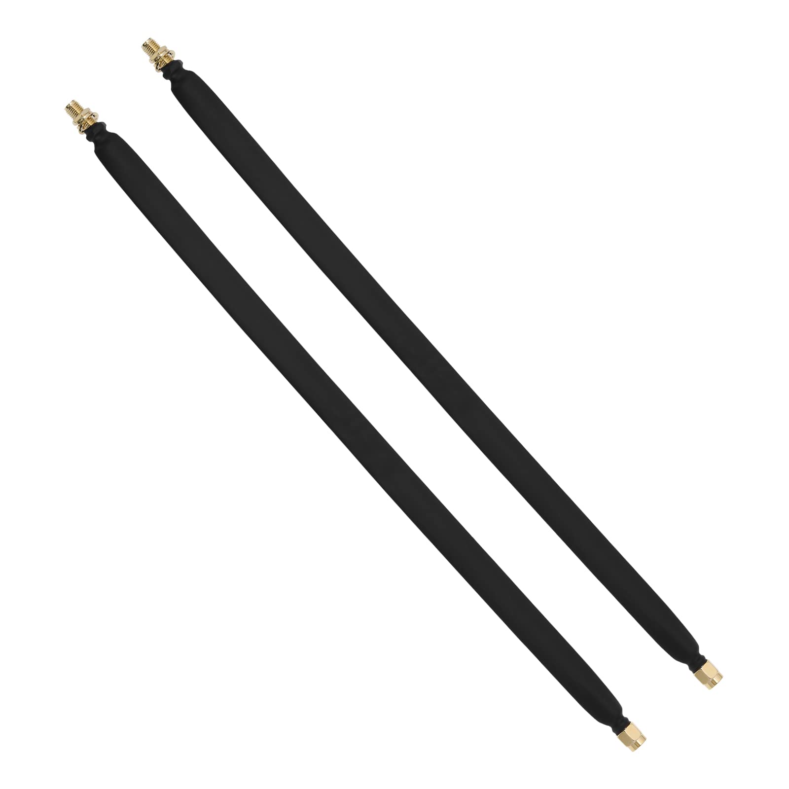 YINETTECH 2PCS SMA Window Coaxial Cable 30cm SMA Male to SMA Female Flat Cable for Helium HNT Miner Antenna WLAN WiFi Antenna 3G/4G LTE Antenna Gateway Router
