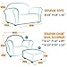 Keet Roundy Denim Children's Chair, Sofa and Ottoman Set, Denim Blue, 33 pounds