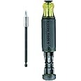 Klein Tools 32303 Multi-Bit Screwdriver/Nut Driver, Impact Rated 14-in-1 Magnetic Screwdriver Set Phillips, Slotted, Square,