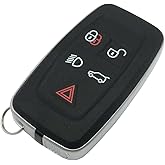 Horande Replacement Key Fob Cover Case fit for 2010-2015 Land Rover LR4 Range Rover Sprot Evoque Keyless Entry Key Fob Shell