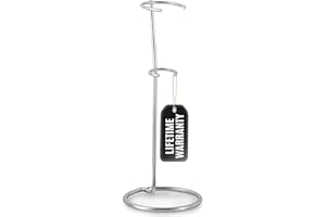 Zulay Kitchen Original Frother Stand - Sturdy, Stainless Steel Stand Holds Multiple Types of Coffee Frothers - Heavy Duty Stand Ideal For Handheld Frothers - Silver