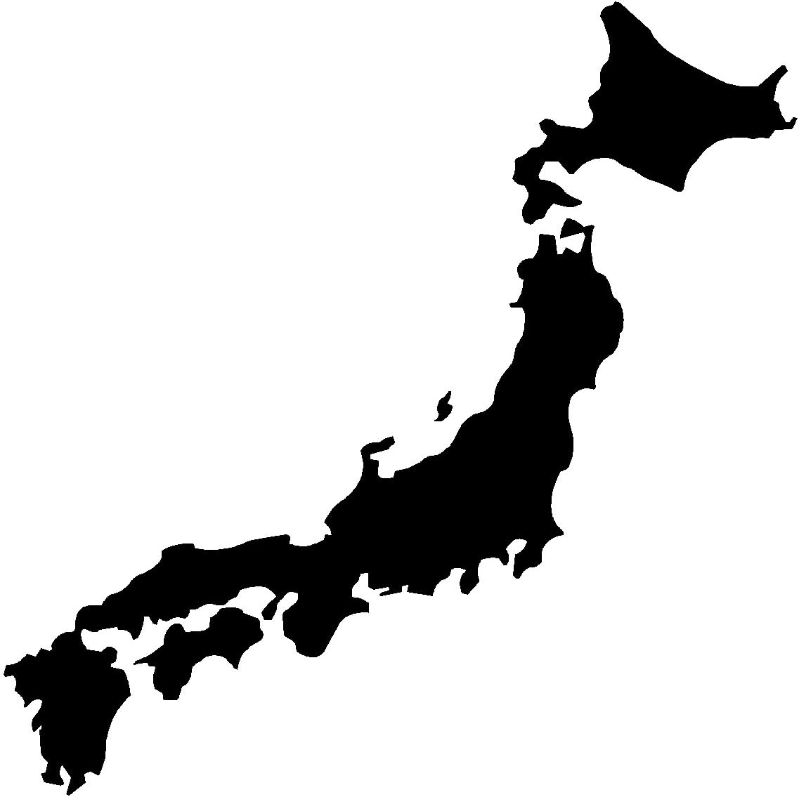 J 99 04 30cm 黒色 日本地図ステッカー 北海道 九州 ステッカー デカール 車 バイク Amazon