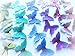 24 Assorted Rainbow Multicolored Decorative Wafer Paper Butterflies© 1.75
