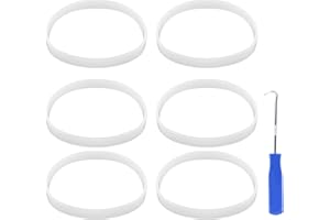 Prokitchen 6PCS Blender Replacement Parts for Nutri Ninja Blender Blade, 3.9 Inch Rubber Gaskets Seal O-Ring for 7 Fins Blender Blade, Accessories for Ninja Auto-iQ CT680 BL642 BL480 BL682 NN100