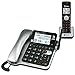 AT&T CL84102 DECT 6.0 Expandable Corded/Cordless Phone with Answering System and Caller ID/Call Waiting, Black, 1 Corded and 1 Cordless Handset primary