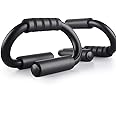 KEREITH Pushup Bars Strength Training Push-up Stands Foam Grip Handle- Strong Chrome Steel with Non-Slip Bars Abdominal Workout Equipment Home Gym kit