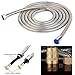 Upgraded 121-Inch Copper Head Shower Hose Stainless Steel Extra Long Shower Head Hose Bathroom Handheld Showerhead Sprayer, (Stainless Steel, 3.05-Meter)