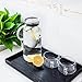 Veesun Glass Water Pitcher with Stainless Steel Lid for Flavorful Infusions 1.3L (44 oz)