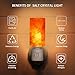Crystal Salt Lamp, Targher Hymalain Salt Lamp, Mini Night Light with UL Listed Plug and Multi- Color Changing Bulb - for Lighting, Decoration and Air Purifying