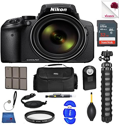 Nikon COOLPIX P900 Black Digital Camera 26499 (USA) with Full Accessory Bundle Package Deal